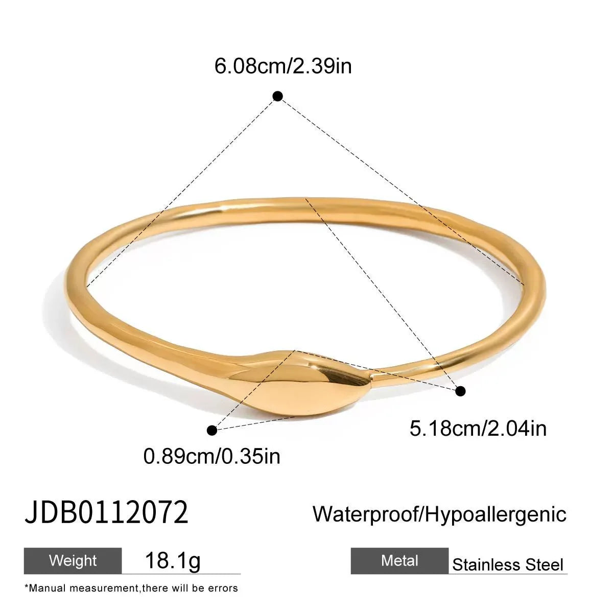 Droplet Signet Bangle — supplier photo