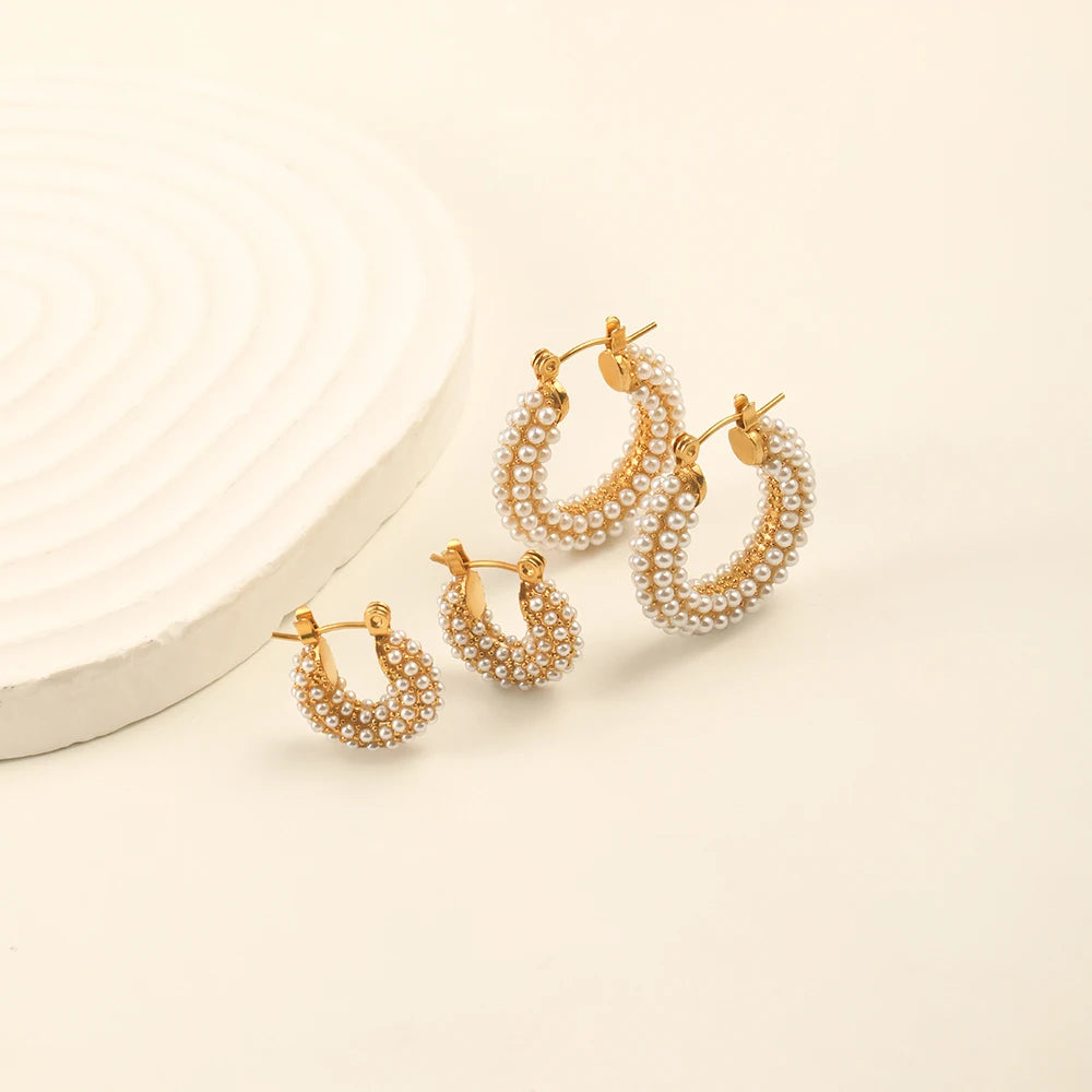 Pearl Cluster Huggies — supplier angle 1