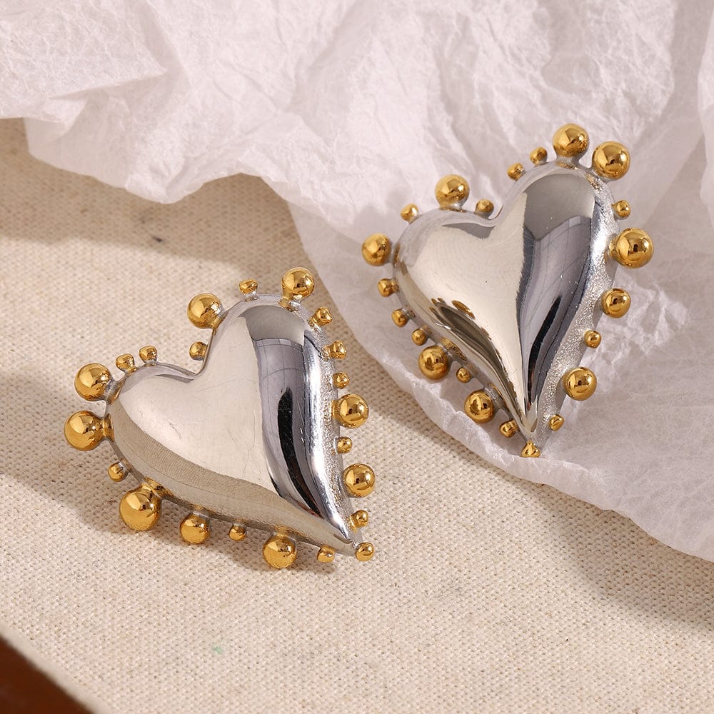 Celestial Heart Studs   <br> ⭐⭐⭐⭐⭐(174)