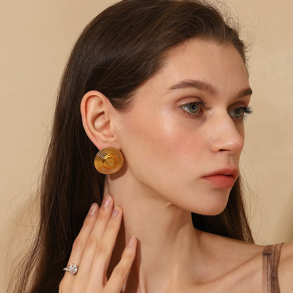 Solar Ripple Statement Studs   <br> ⭐⭐⭐⭐⭐(131)