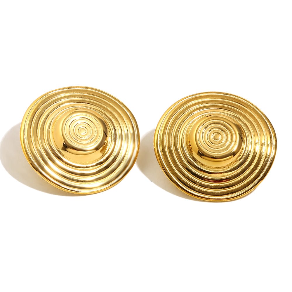 Solar Ripple Statement Studs   <br> ⭐⭐⭐⭐⭐(131)