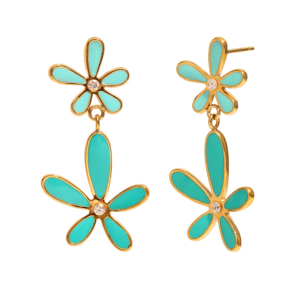 Turquoise Petal Drops   <br> ⭐⭐⭐⭐⭐(129)