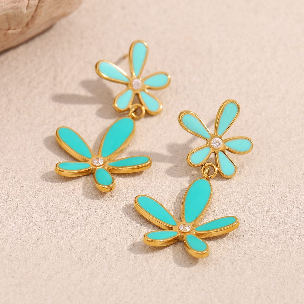 Turquoise Petal Drops   <br> ⭐⭐⭐⭐⭐(129)