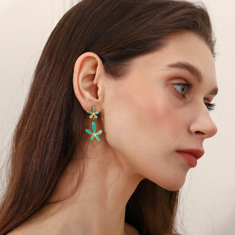 Turquoise Petal Drops   <br> ⭐⭐⭐⭐⭐(129)