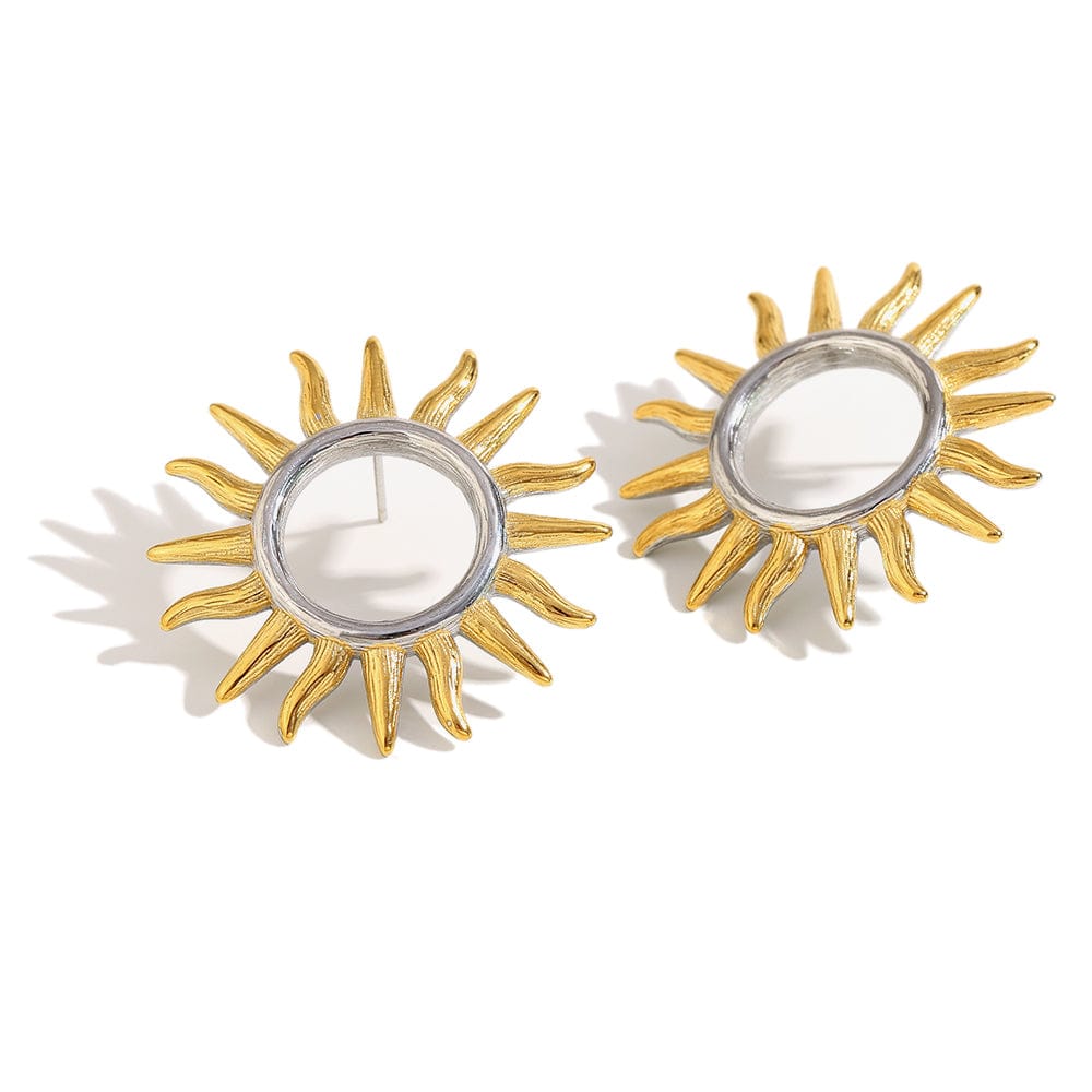 Hollow Sunburst Studs   <br> ⭐⭐⭐⭐⭐(137)