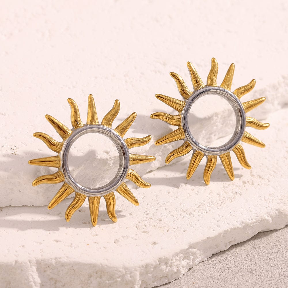 Hollow Sunburst Studs   <br> ⭐⭐⭐⭐⭐(137)