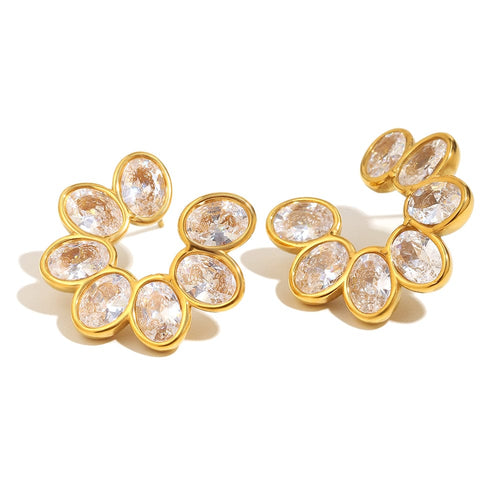Blossom Zircon Studs   <br> ⭐⭐⭐⭐⭐(193)