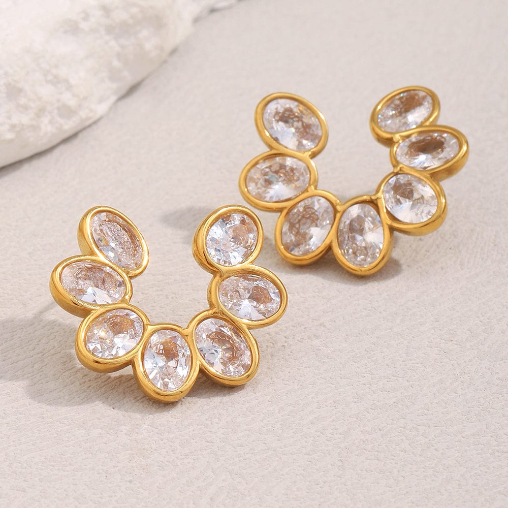 Blossom Zircon Studs   <br> ⭐⭐⭐⭐⭐(193)