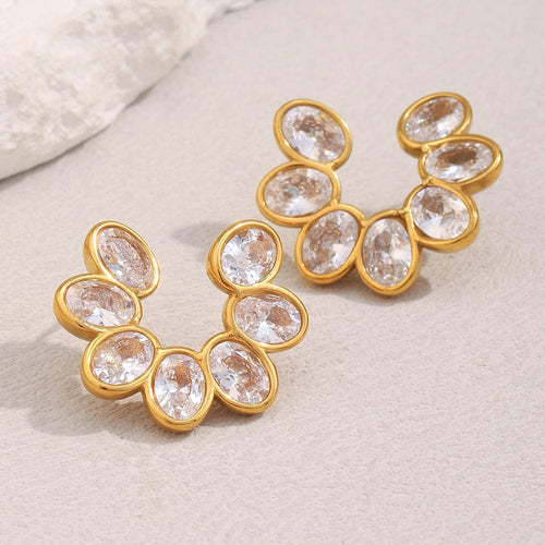 Blossom Zircon Studs   <br> ⭐⭐⭐⭐⭐(193)