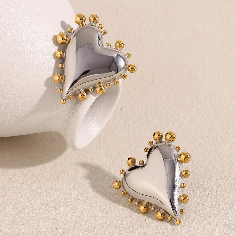 Celestial Heart Studs — supplier angle 1