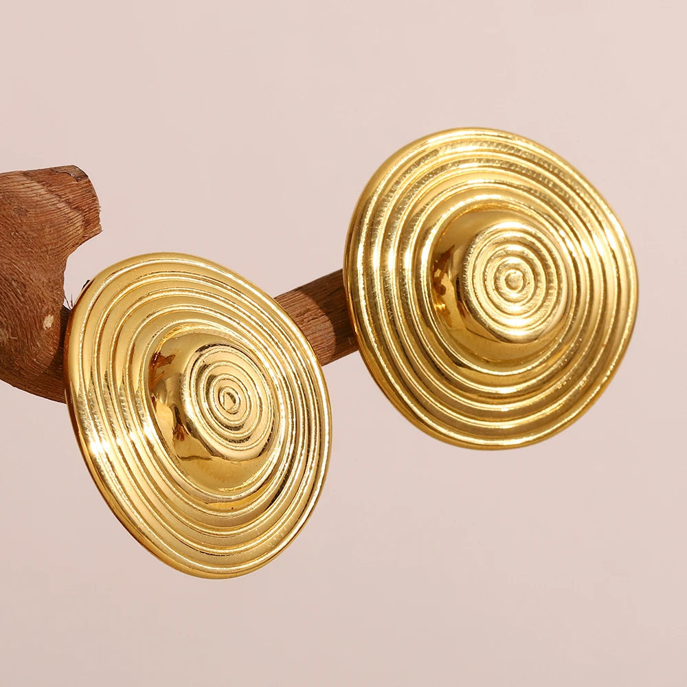 Solar Ripple Statement Studs — supplier angle 2