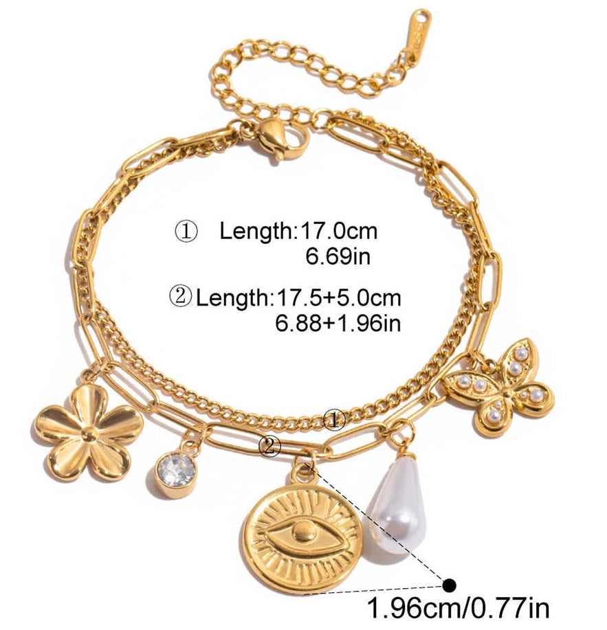 Talisman Charm Layered Bracelet — supplier photo