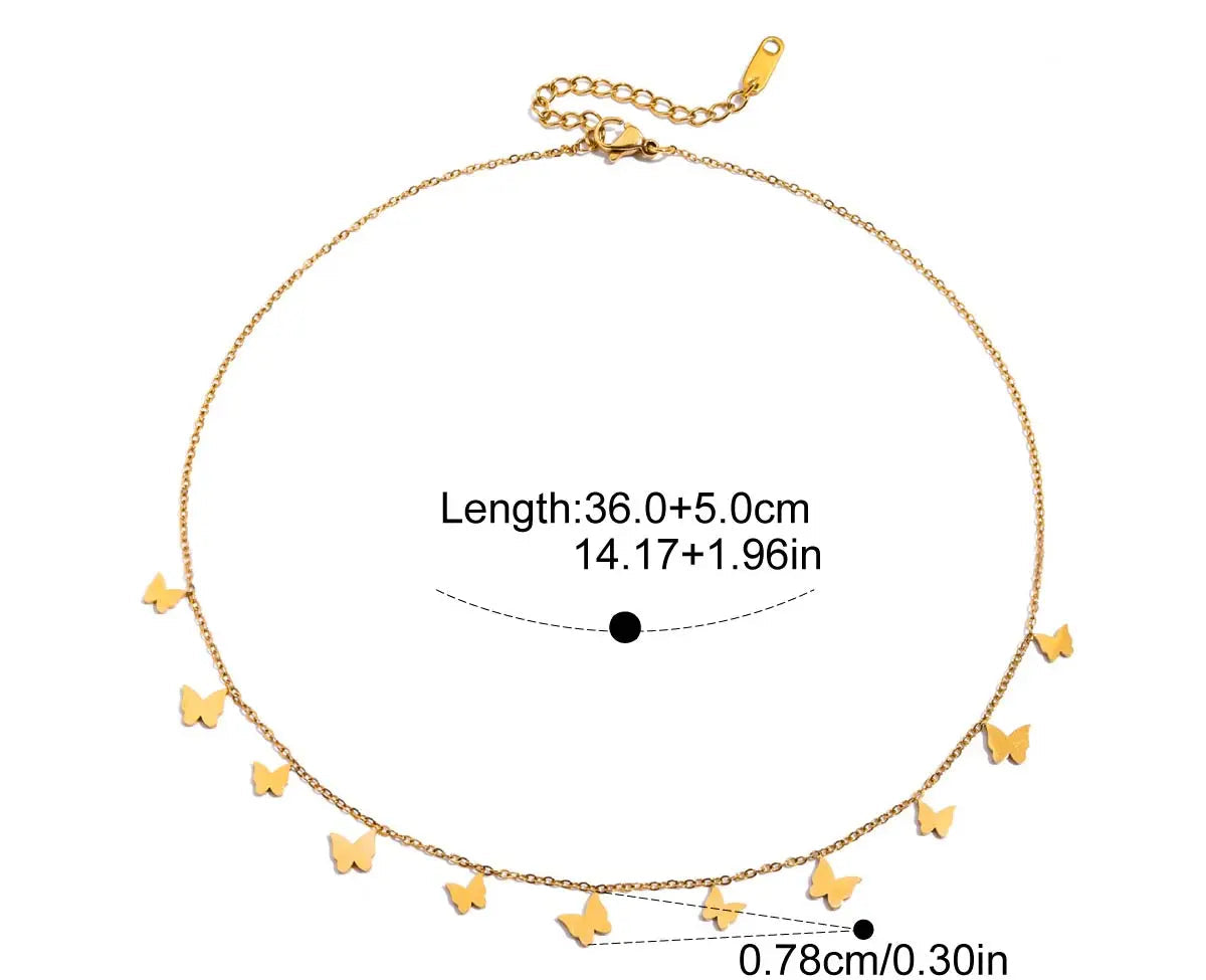 Butterfly Whisper Choker — dimensions