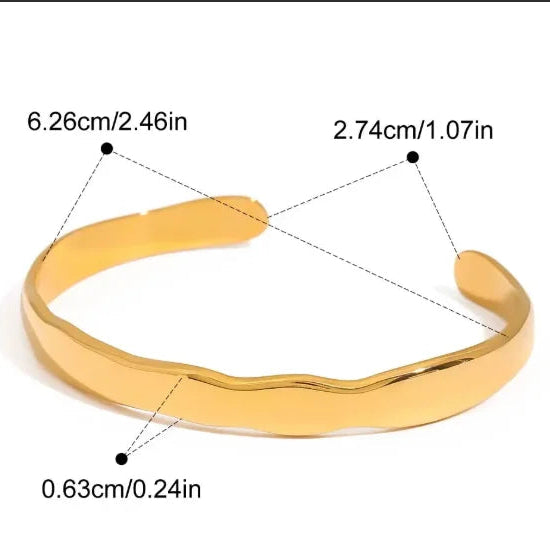 Tidal Wave Cuff — dimensions