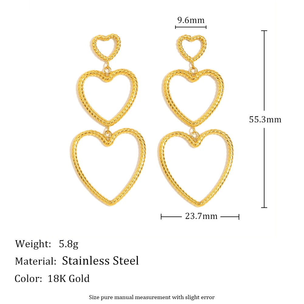 Chunky Heart Drops — dimensions