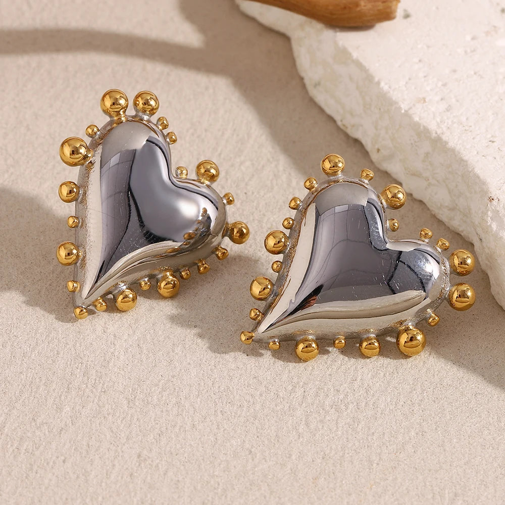 Celestial Heart Studs — supplier angle 2