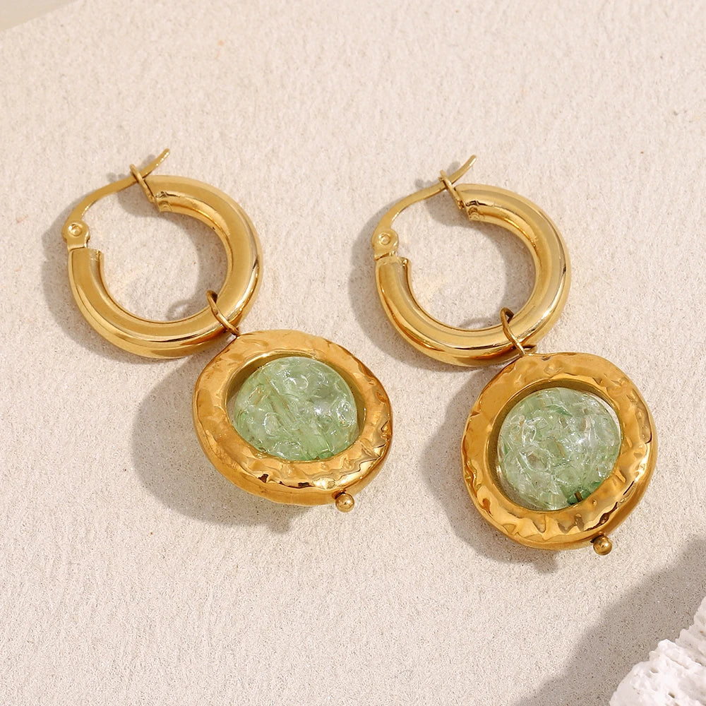 Green Glass Orb Drops — supplier angle 1