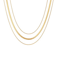 Layered Snake Chain Necklace   <br> ⭐⭐⭐⭐⭐(212)