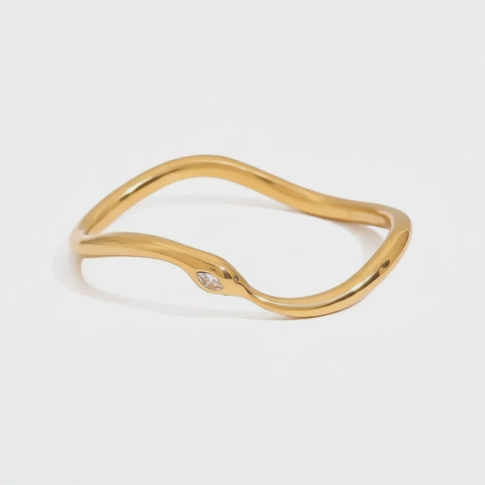 Serpentine Wave Bangle 360 view
